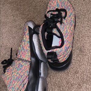 Nike lebrons multi colored